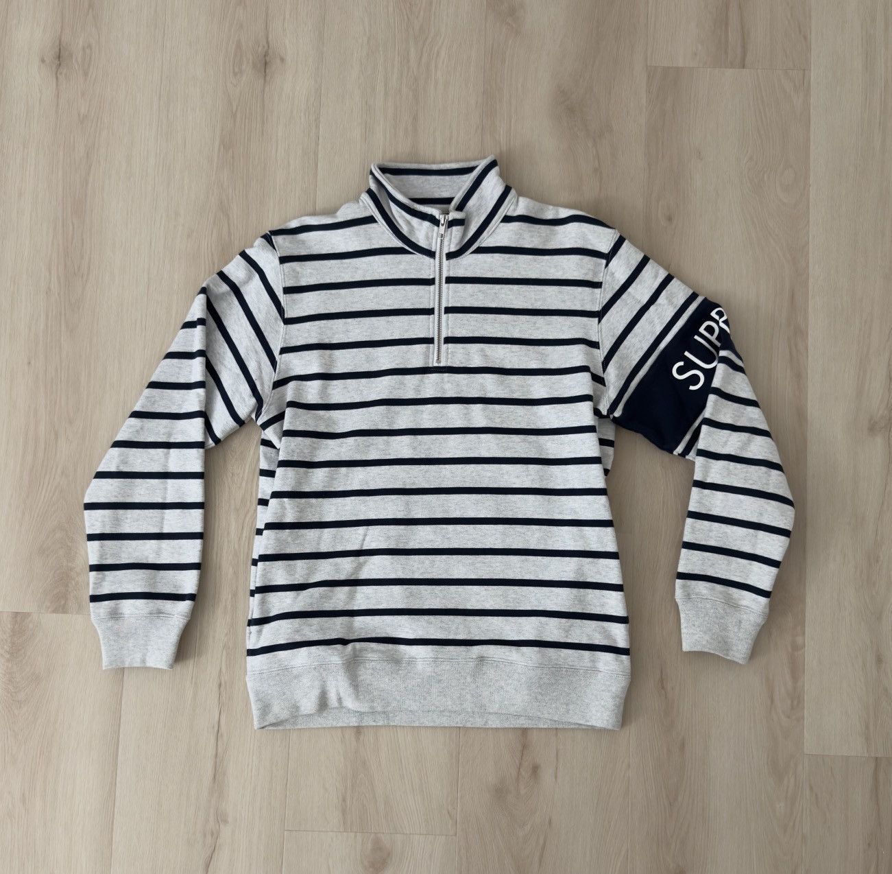 Supreme Supreme World Famous Half Quarter Zip Ash Grey Hype Skater