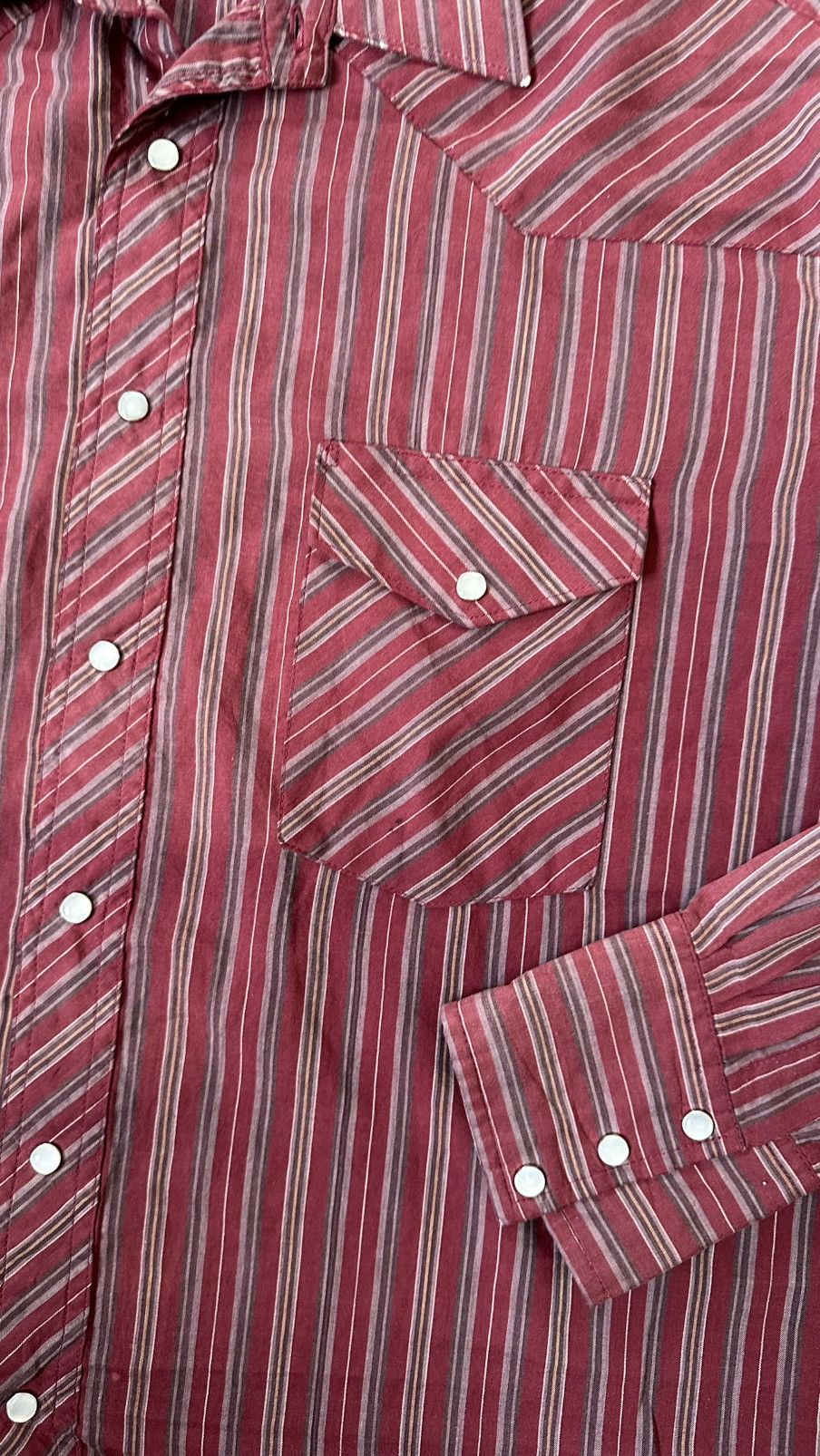 Wrangler VINTAGE WRANGLER WETERN PEARL SNAP BUTTON SHIRT Size US L / EU 52-54 / 3 - 4 Thumbnail