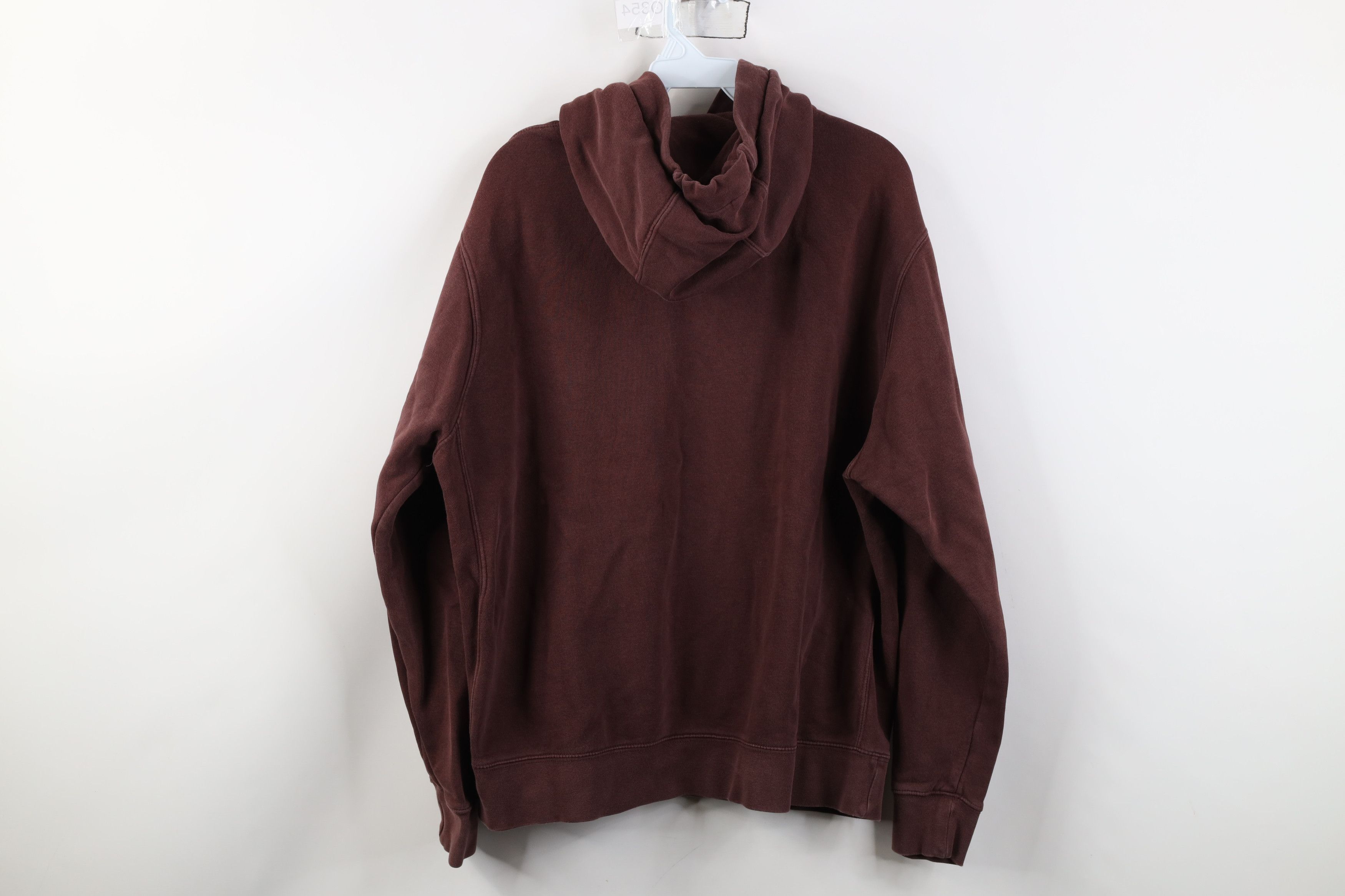 Nike Vintage Y2K Nike Swoosh Sun Faded Hoodie Chocolate Brown Size US L / EU 52-54 / 3 - 11 Thumbnail