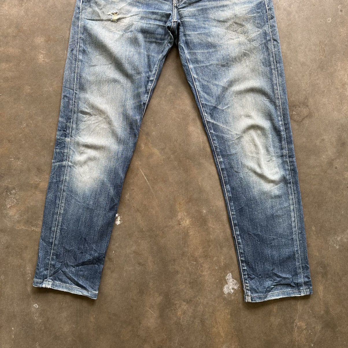 Japanese Brand W33 🔥 Vintage Japanese Distressed Denim Jean Pant Size US 33 - 2 Thumbnail