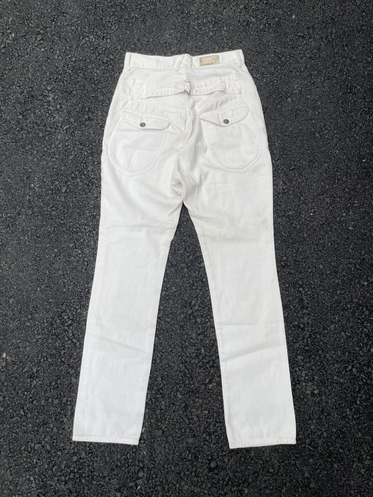 Kapital Kapital Walt Pants White Denim Size US 27 - 9 Thumbnail