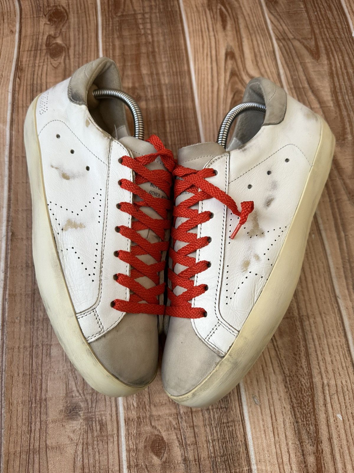 Golden Goose Golden Goose Superstar White Leather Nubuck Low Top Sneaks Size US 9 / EU 42 - 5 Thumbnail