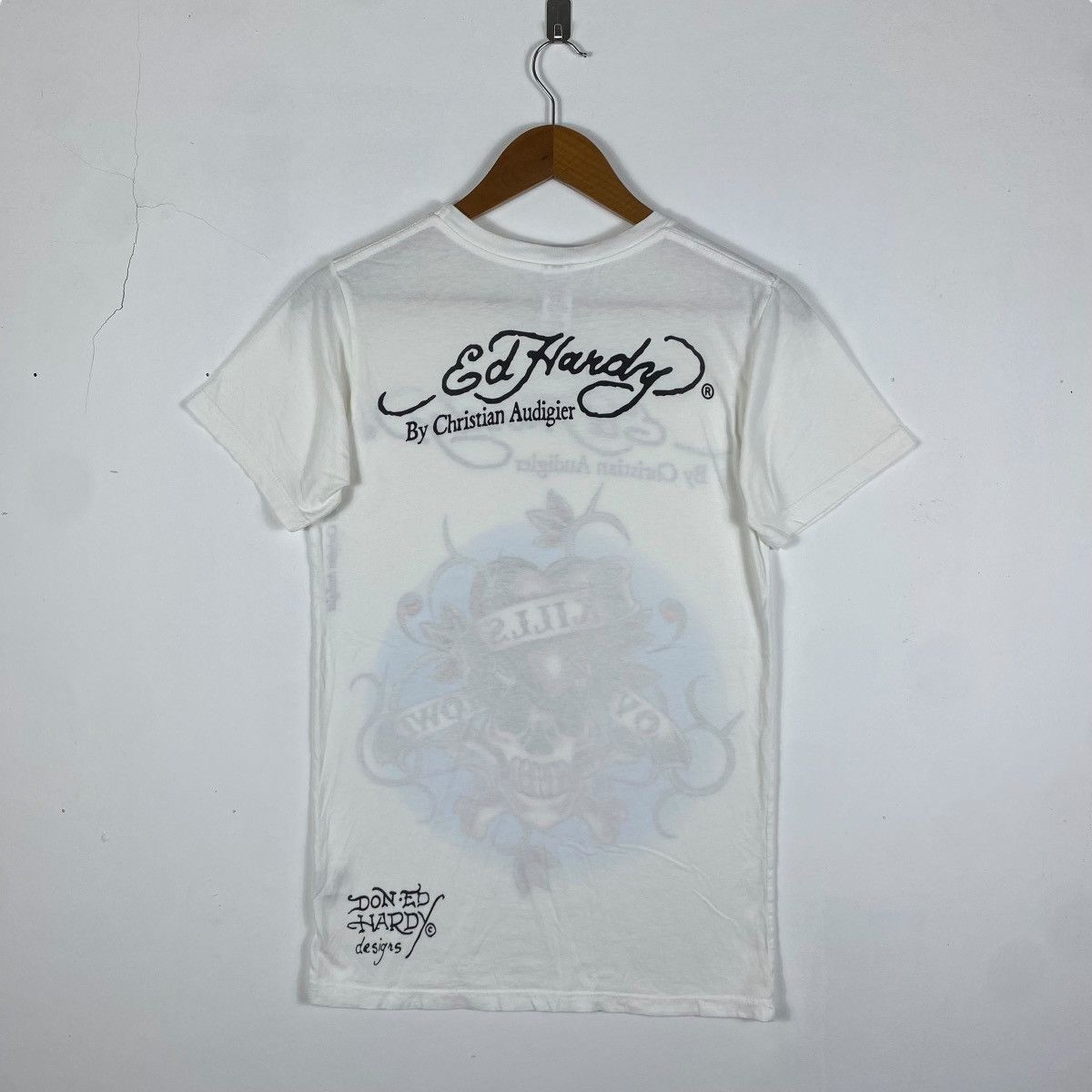 Christian Audigier ED HARDY By Christian Audigier Skull Tattoo Tee Shirt Size S / US 4 / IT 40 - 4 Thumbnail