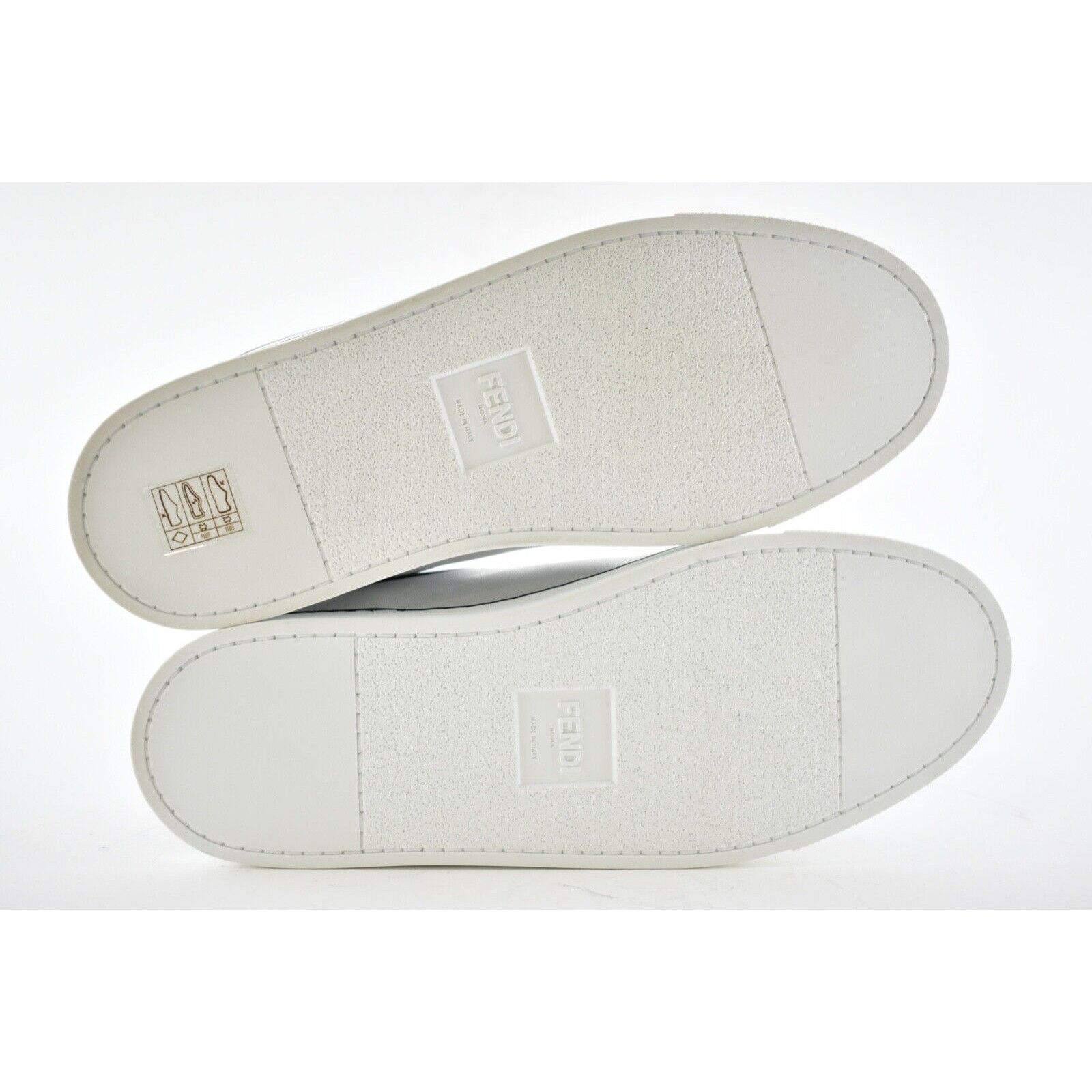Fendi Fendi Joshua Vides Black White Leather Top Slip On Sneaker Size US 7 / IT 37 - 11 Thumbnail