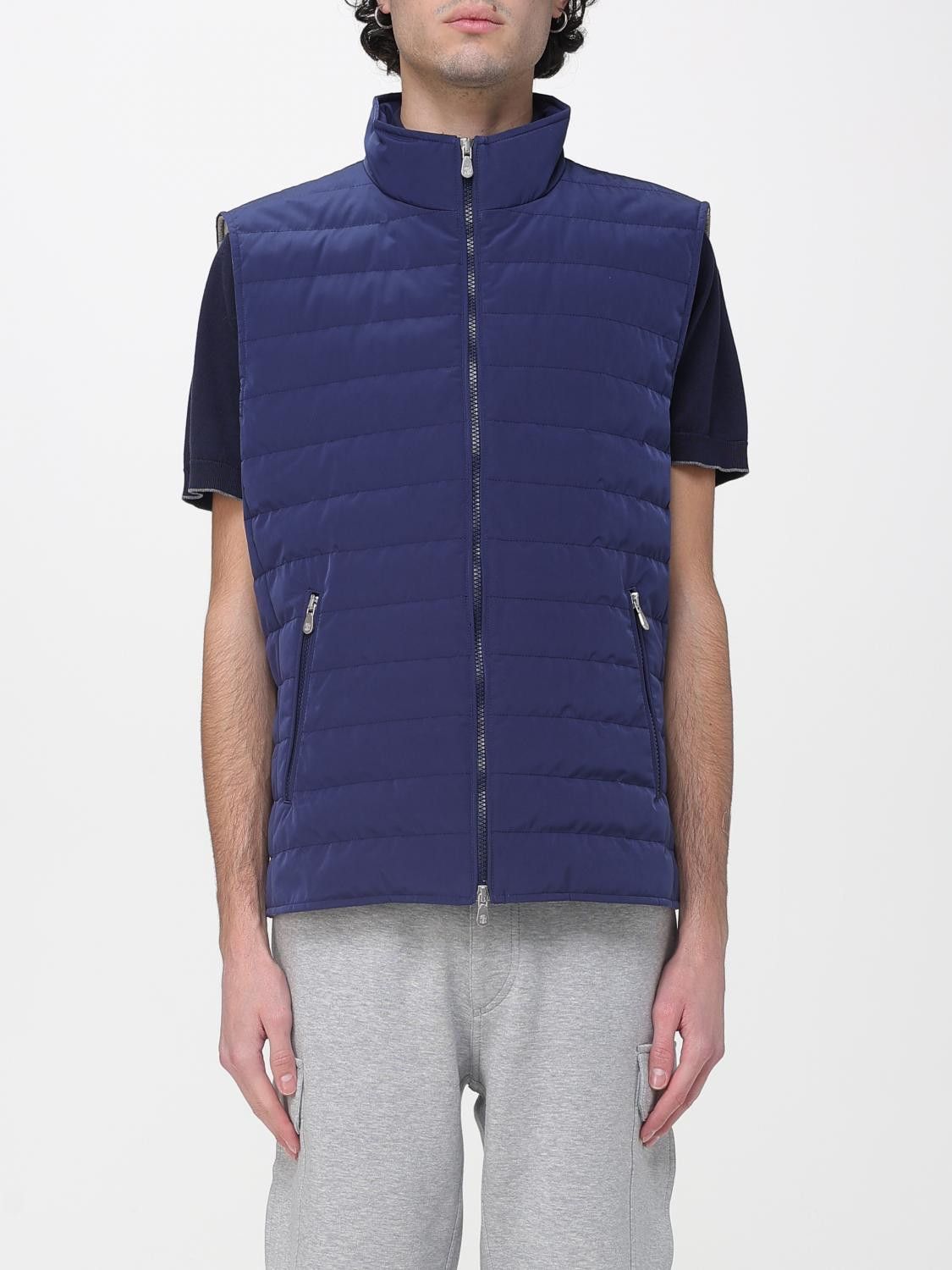 Brunello Cucinelli Suit Vest Men Blue