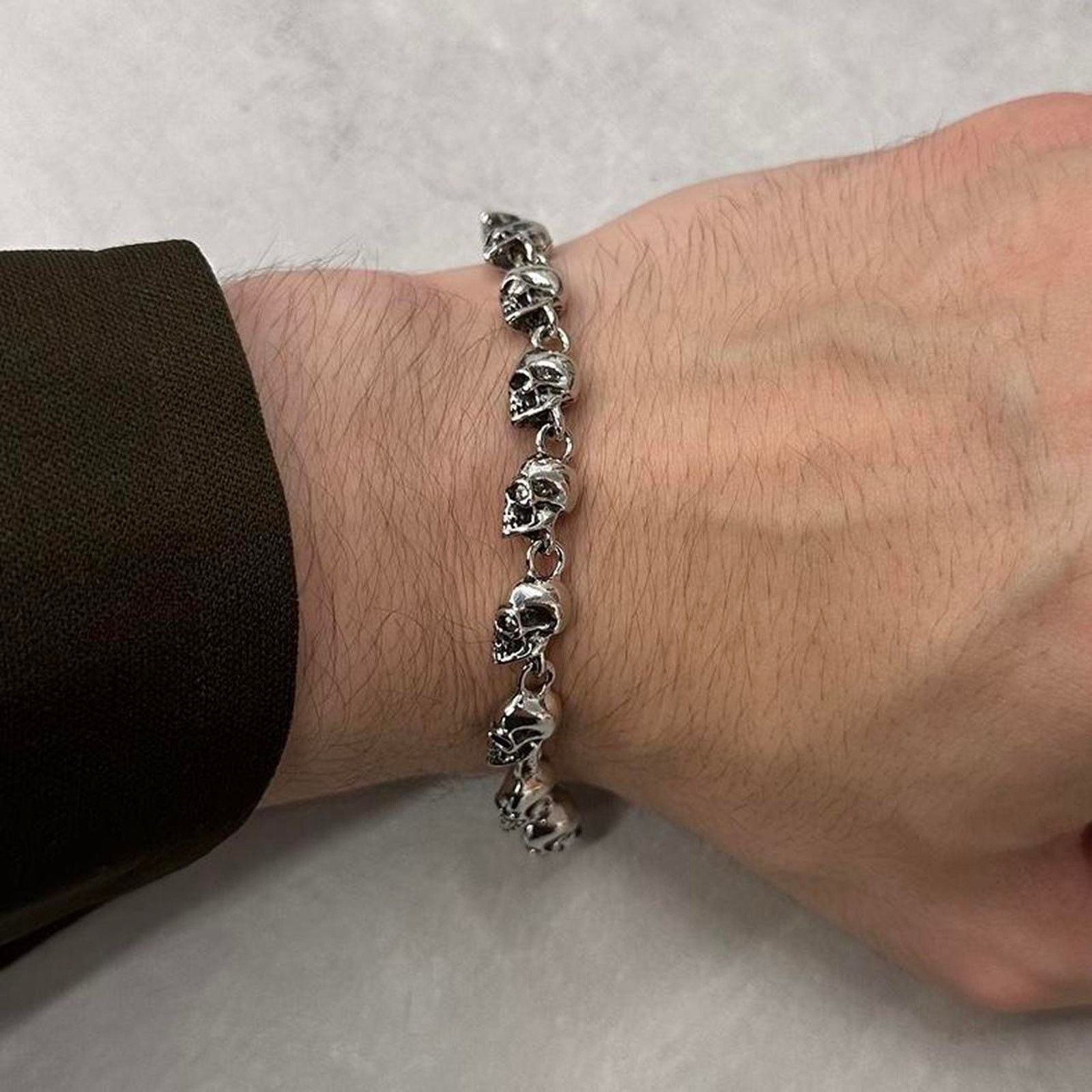 Other Vintage style chrome skull rockstar WMNS Size ONE SIZE - 2 Thumbnail