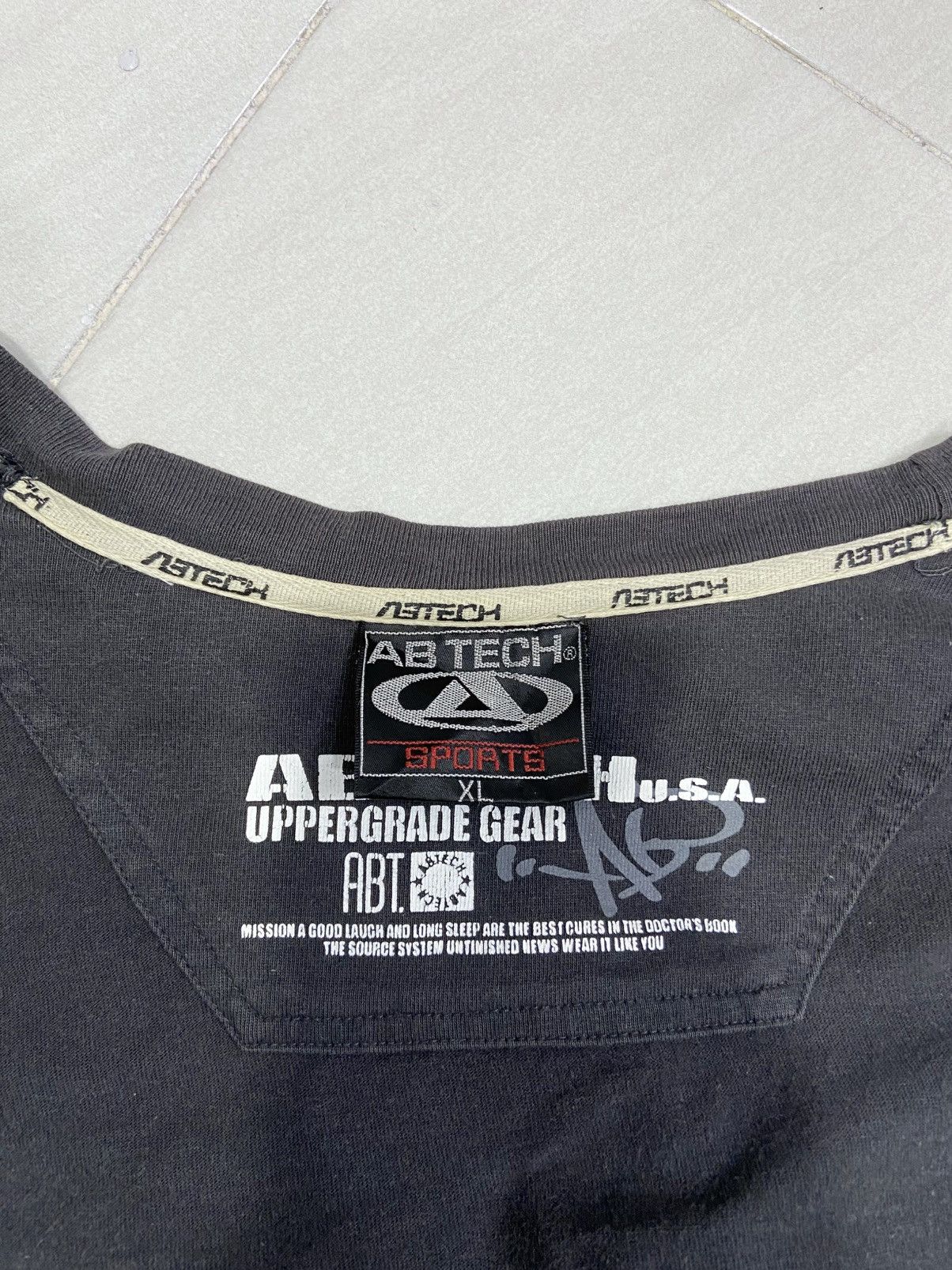 Japanese Brand AB TECH Big logo pullover sweatshirt Size US XL / EU 56 / 4 - 8 Thumbnail
