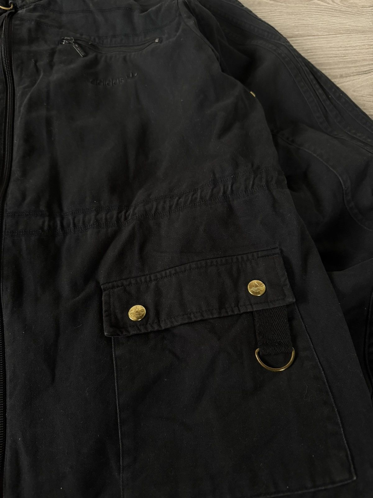 Adidas Rare Swag Avant Garde Adidas 3 Stripes Drip Cotton Jacket Size US L / EU 52-54 / 3 - 14 Thumbnail