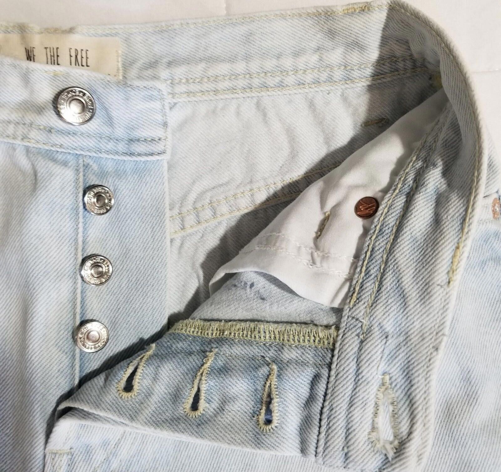 Free People Free People We The Free 25 Distressed High Waisted Jeans Size 25" / US 0 / IT 36 - 4 Thumbnail