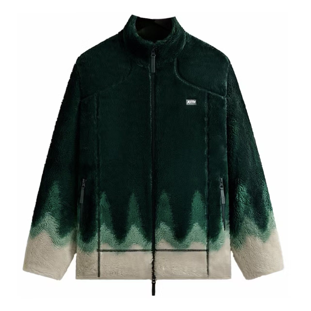 Kith Ombre Wave Harper Vintage Sherpa Full Zip size XL