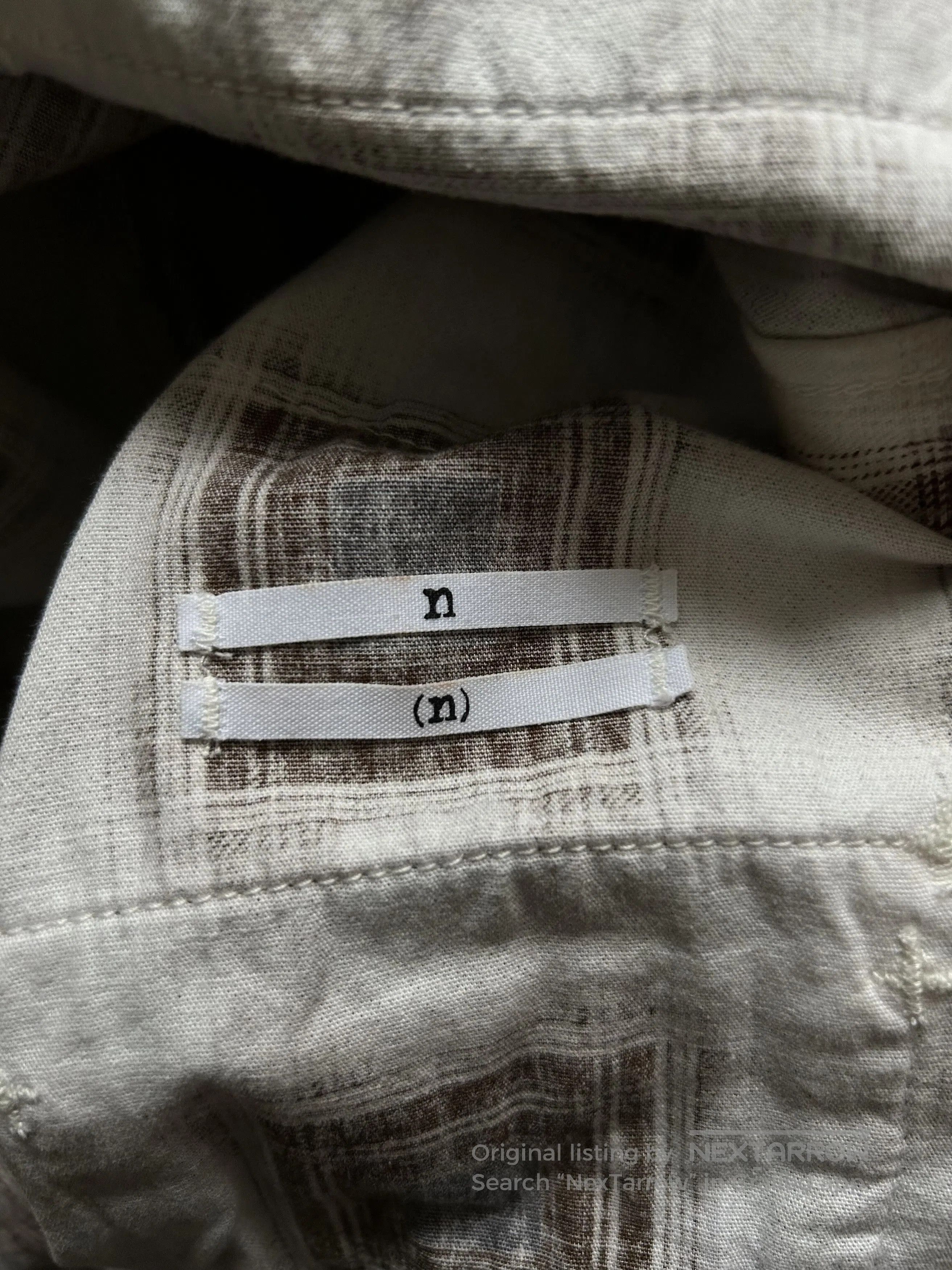 Number (N)ine Checkered Pattern Flannel Shirt. Size US M / EU 48-50 / 2 - 8 Thumbnail