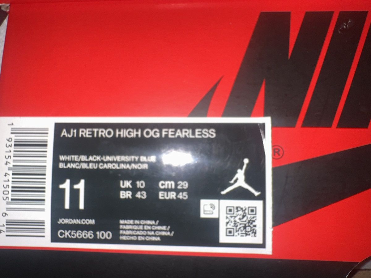 Jordan Brand Jordan 1 Fearless Size US 11 / EU 44 - 6 Thumbnail
