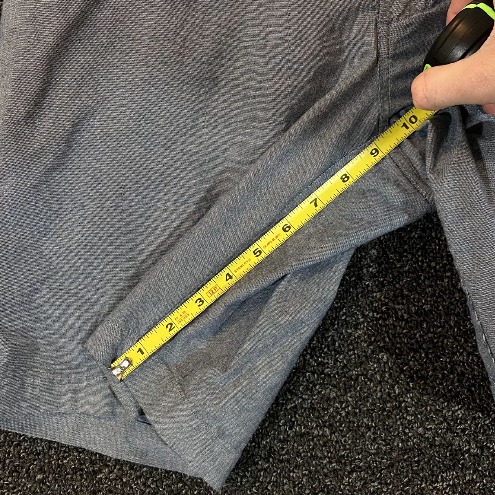 Vintage Linksoul Shorts Mens 34 Grayish Blue Casual Performance Flat Front 9.5" Inseam Size US 34 / EU 50 - 6 Thumbnail