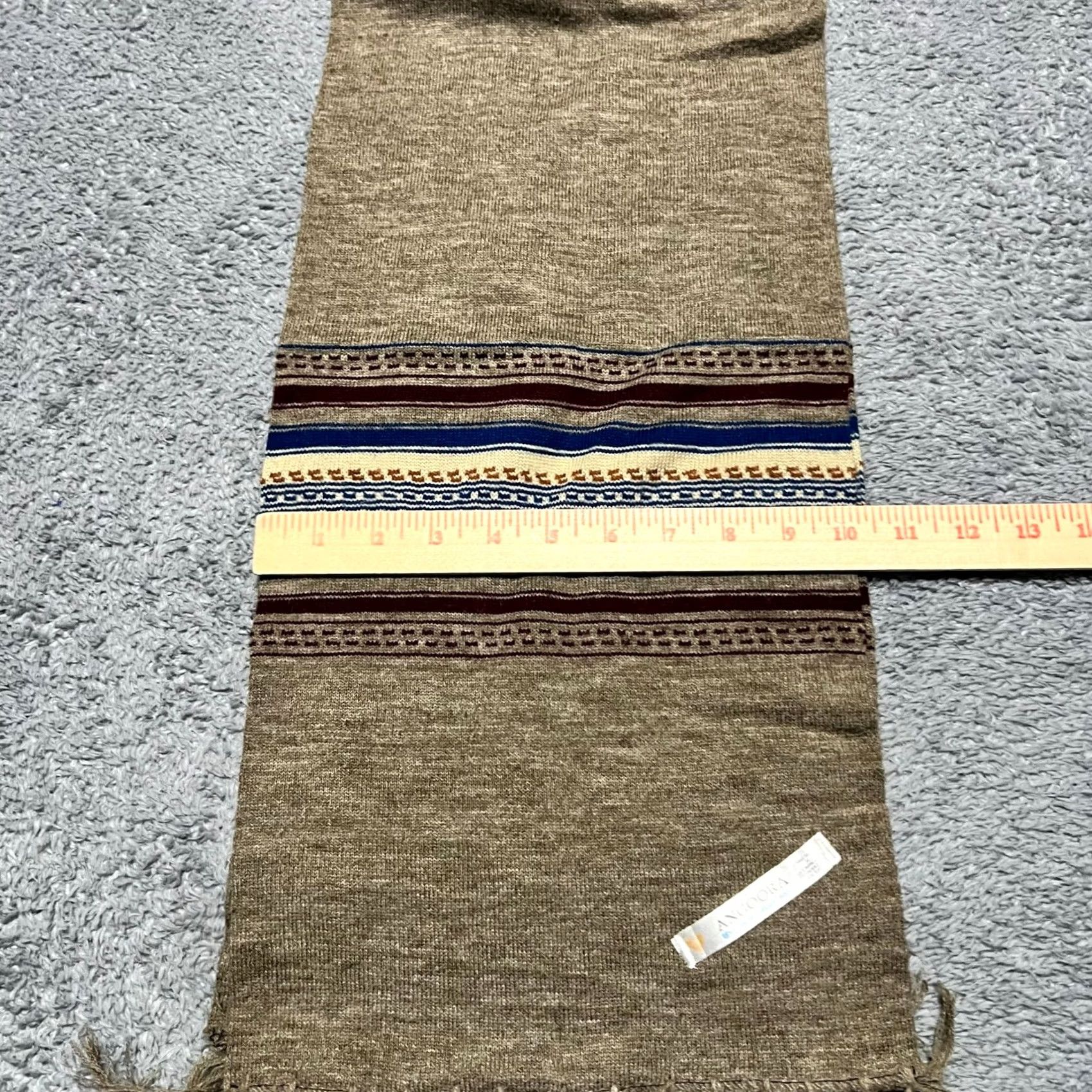 Vintage New neelam Angoora Scarf Adult Brown Winter Unisex Size ONE SIZE - 4 Thumbnail