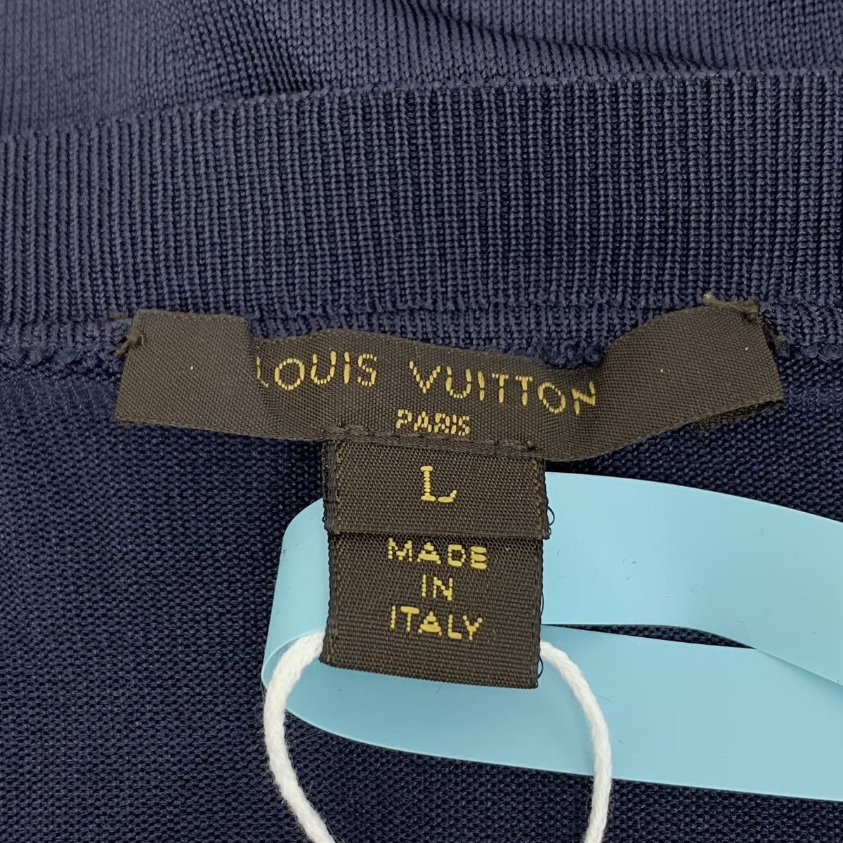 Louis Vuitton Louis Vuitton Navy Monogram Logo Short Sleeve T-shirt K26WX Size L / US 10 / IT 46 - 5 Thumbnail