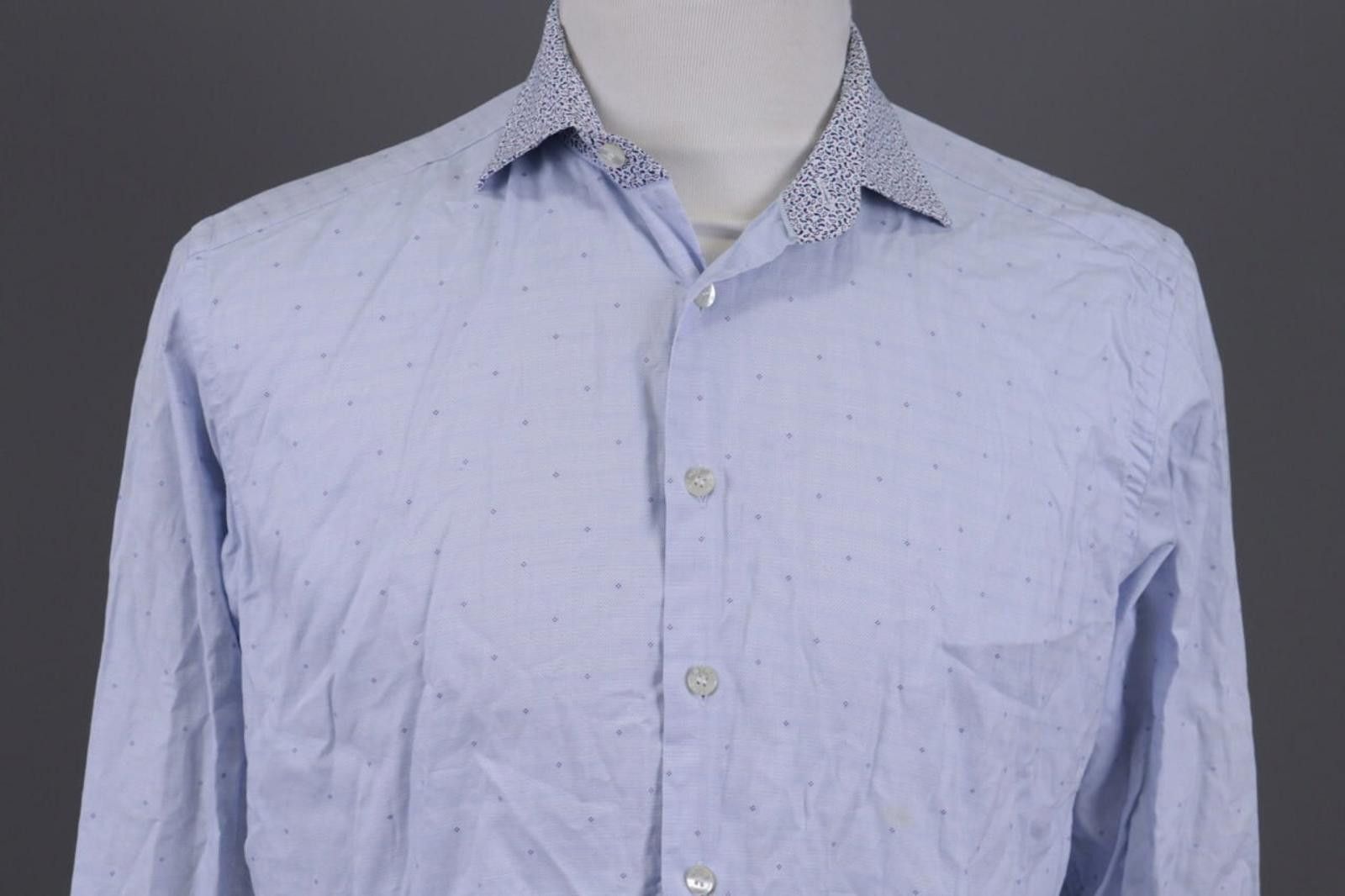 Etro Etro Milano Blue Paisley Button Down Shirt Size 41 Size US M / EU 48-50 / 2 - 3 Thumbnail