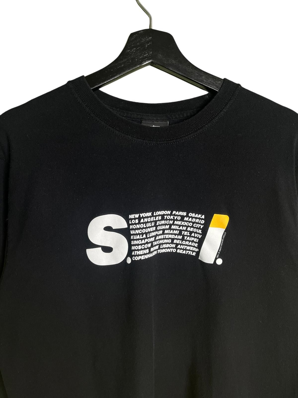 Stussy Stussy x Issey Miyake City Logo Long Sleeve T-Shirt Black M Size US M / EU 48-50 / 2 - 3 Thumbnail