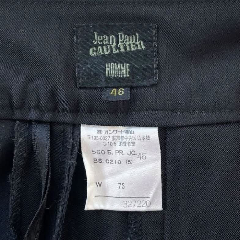 Jean Paul Gaultier Jean Paul Gaultier Homme 1990s Wide Leg Zip Trousers Size US 29 - 3 Thumbnail