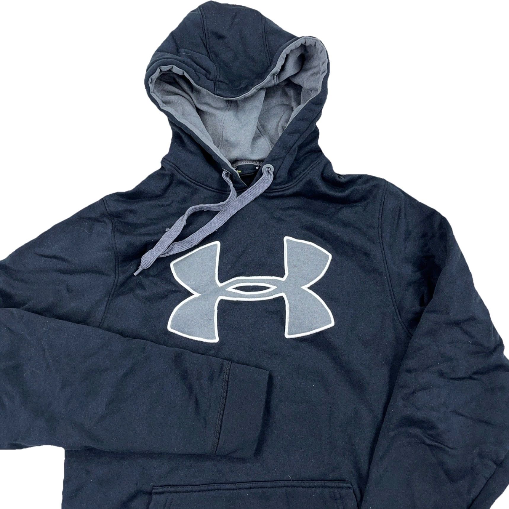 Under Armour Under Armour Hoodie Women Small Black Gray Loose Fit Sweatshirt Pullover Sweater Size S / US 4 / IT 40 - 2 Thumbnail
