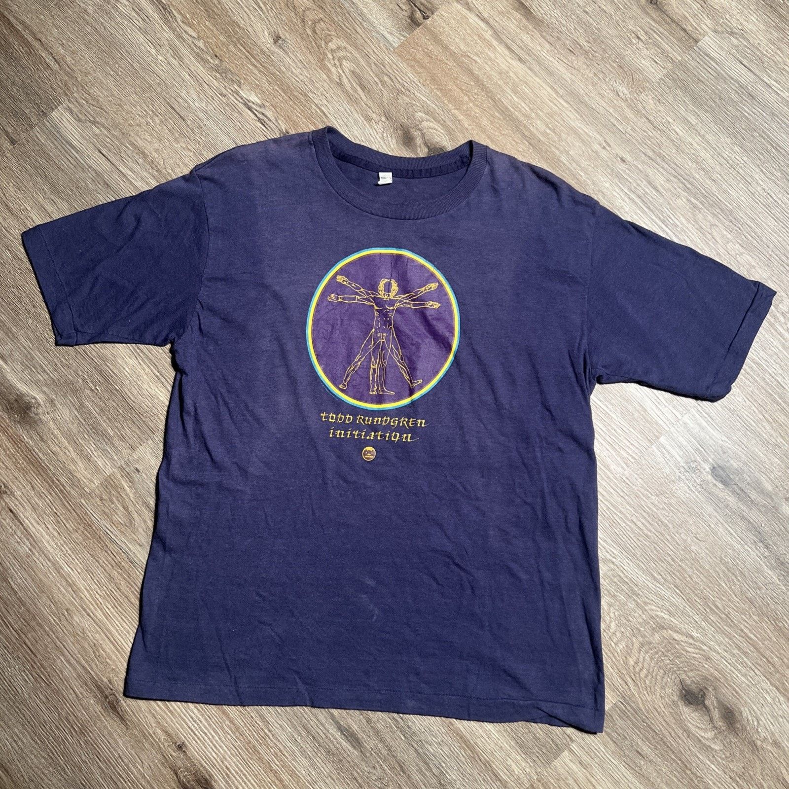 The Unbranded Brand Rare Vintage 1975 Todd Rundgren Initiation T-shirt Cotton M Size US M / EU 48-50 / 2 - 2 Thumbnail