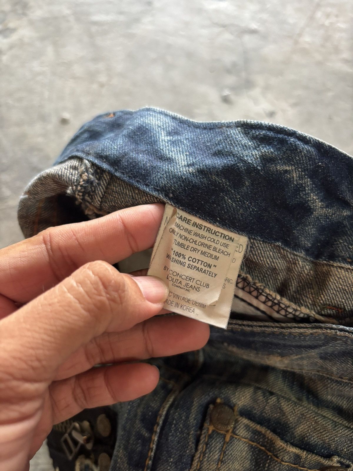 If Six Was Nine LOLITA rusty washed mudmax japanese jeans distressed style Size US 30 / EU 46 - 6 Thumbnail