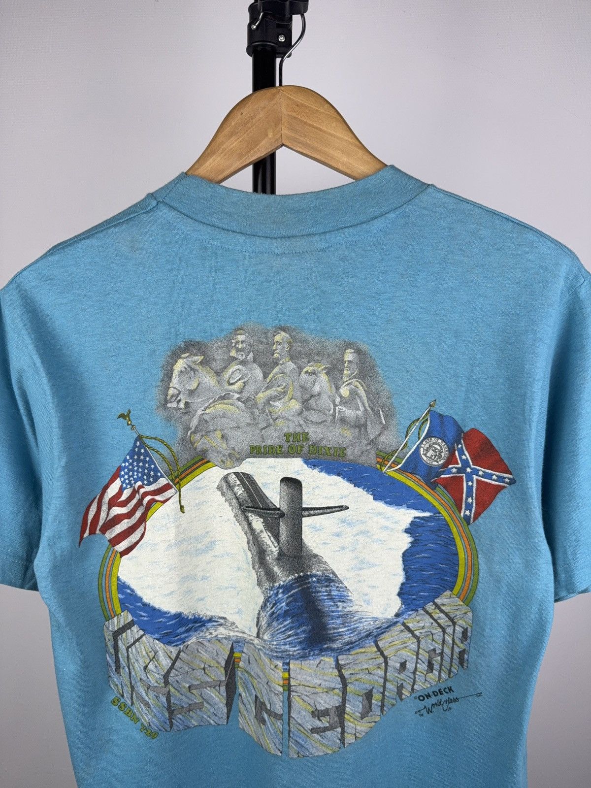 Vintage USS Georgia Submarine Graphic Tee Patriotic USA Hanes 90s Size US M / EU 48-50 / 2 - 9 Thumbnail