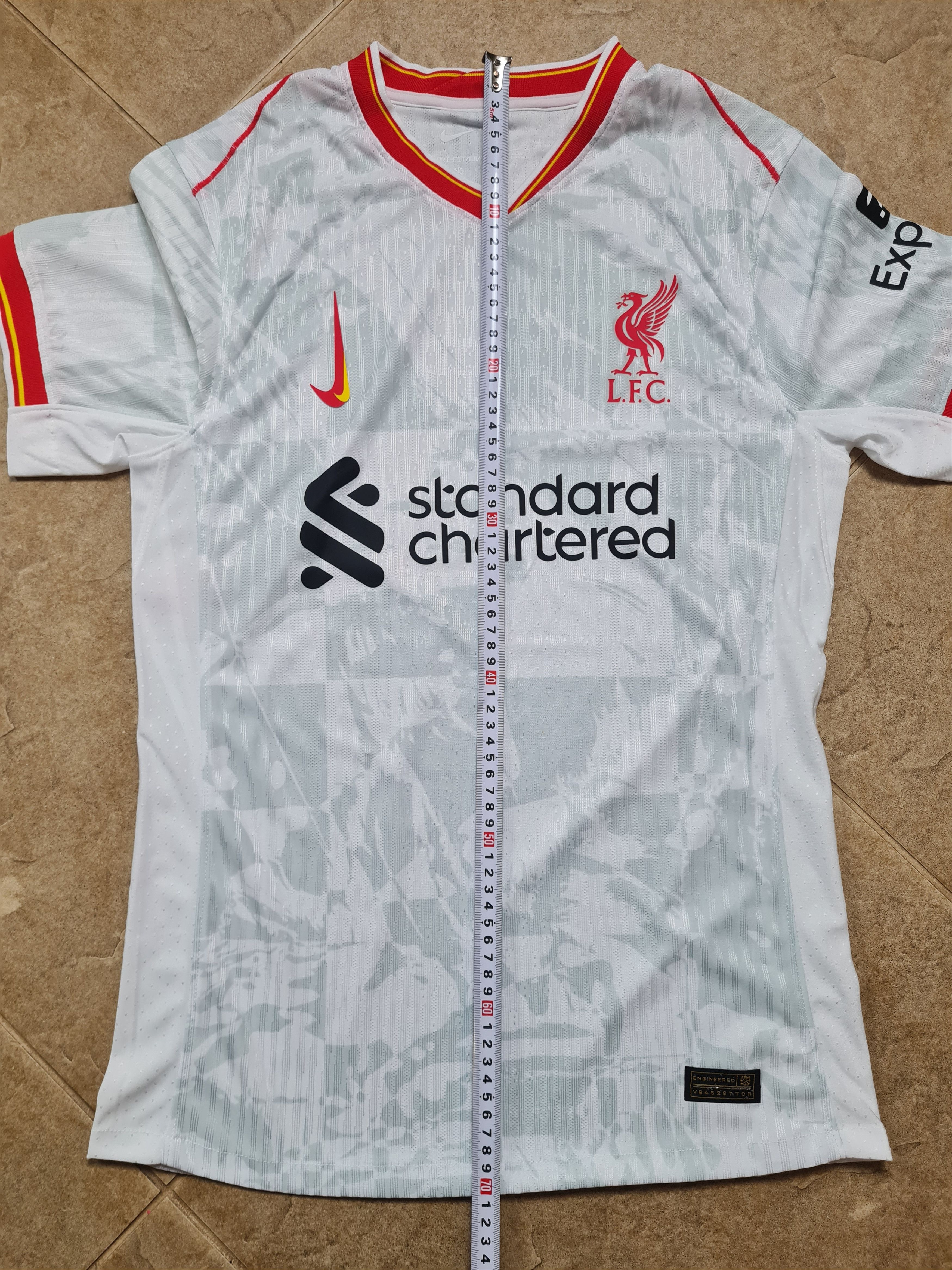 Nike Liverpool FC 2024-25 Third Jersey White Red Size US S / EU 44-46 / 1 - 12 Thumbnail