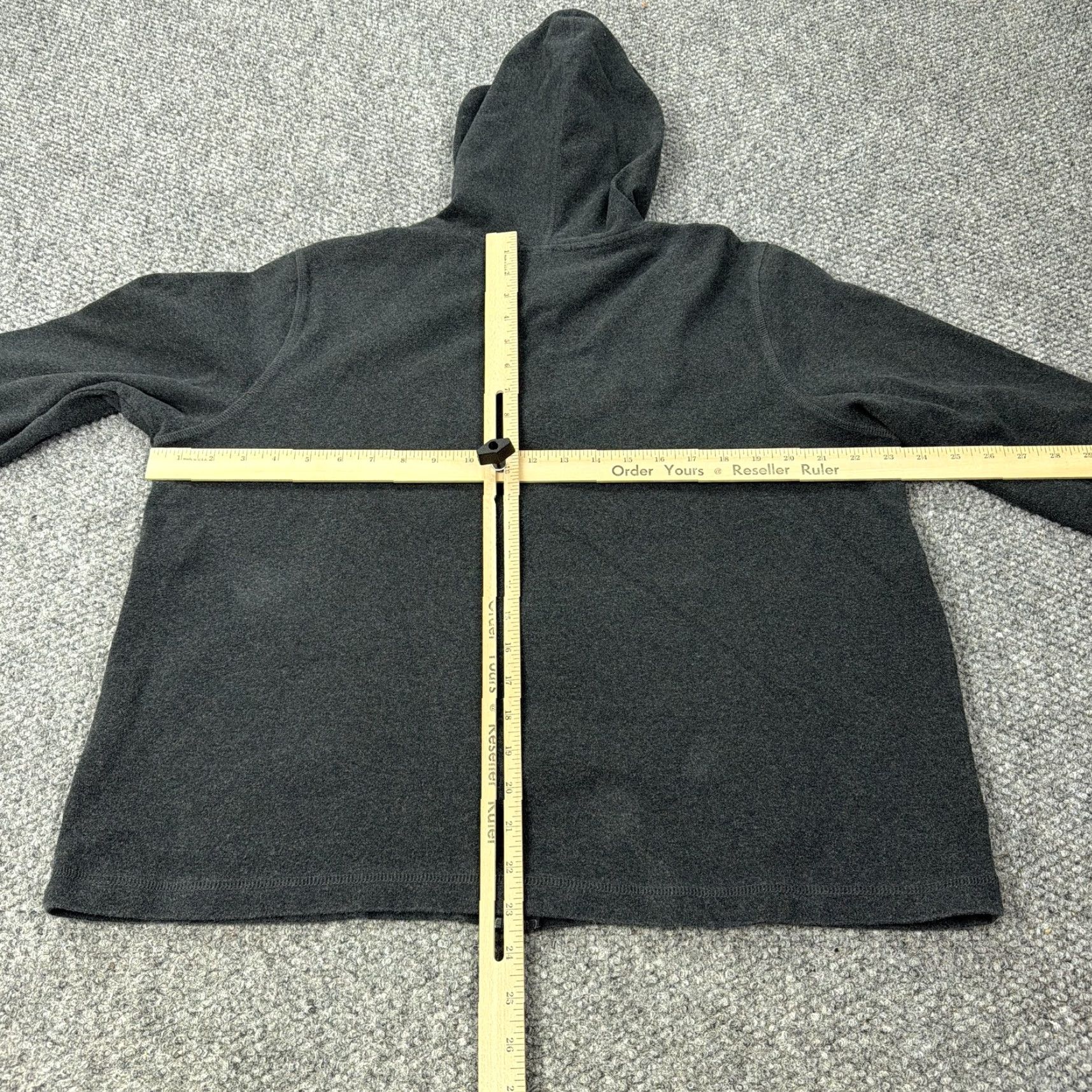 Lands' End Lands' End Hoodie Womens XL Gray Full Zip Fleece Cotton Blend Casual Sweatshirt Size XL / US 12-14 / IT 48-50 - 5 Thumbnail