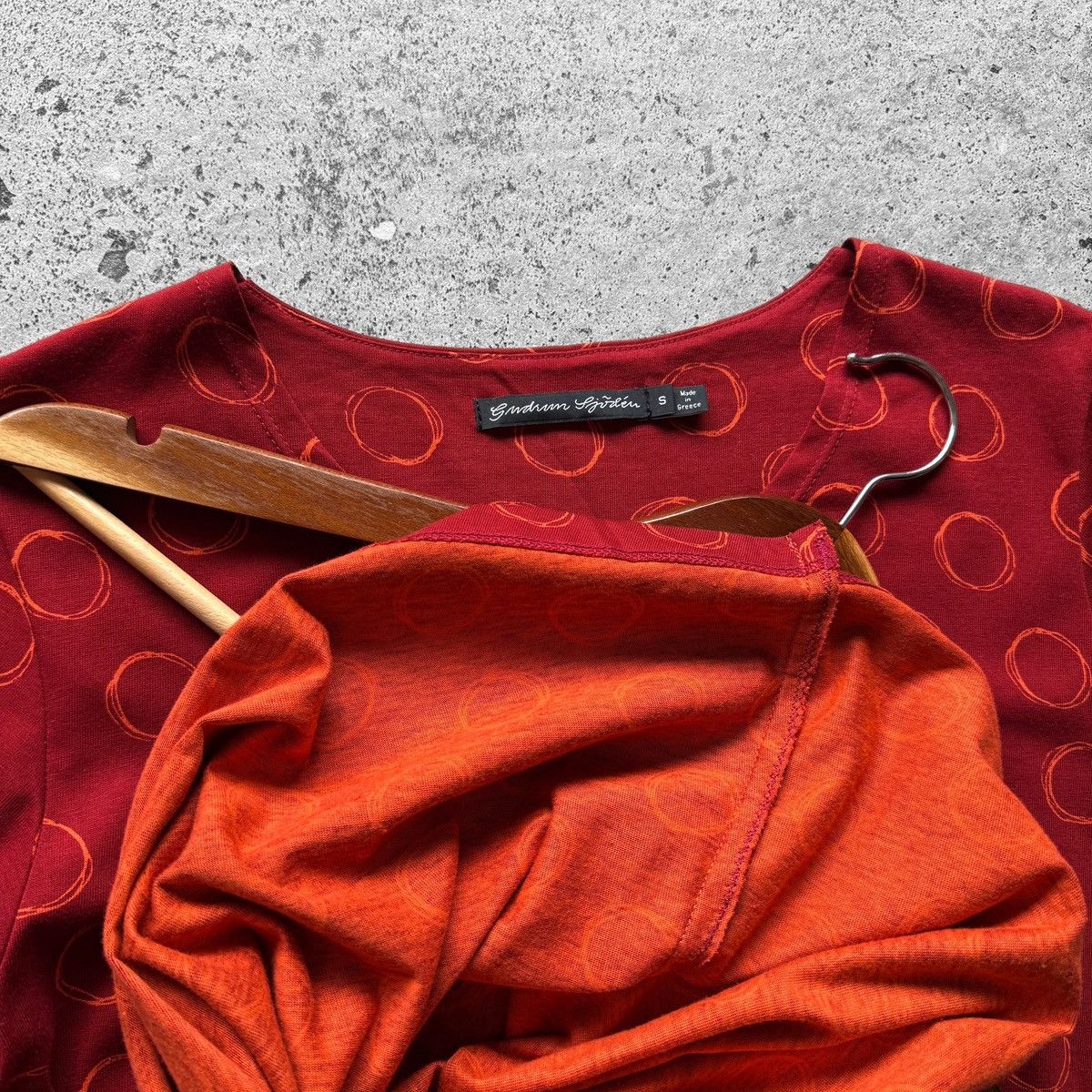 Designer × Gudrun Sjoden Gudrun Sjoden Womens Red Stretch 3/4 Sleeve Short Dress Size S / US 4 / IT 40 - 3 Thumbnail
