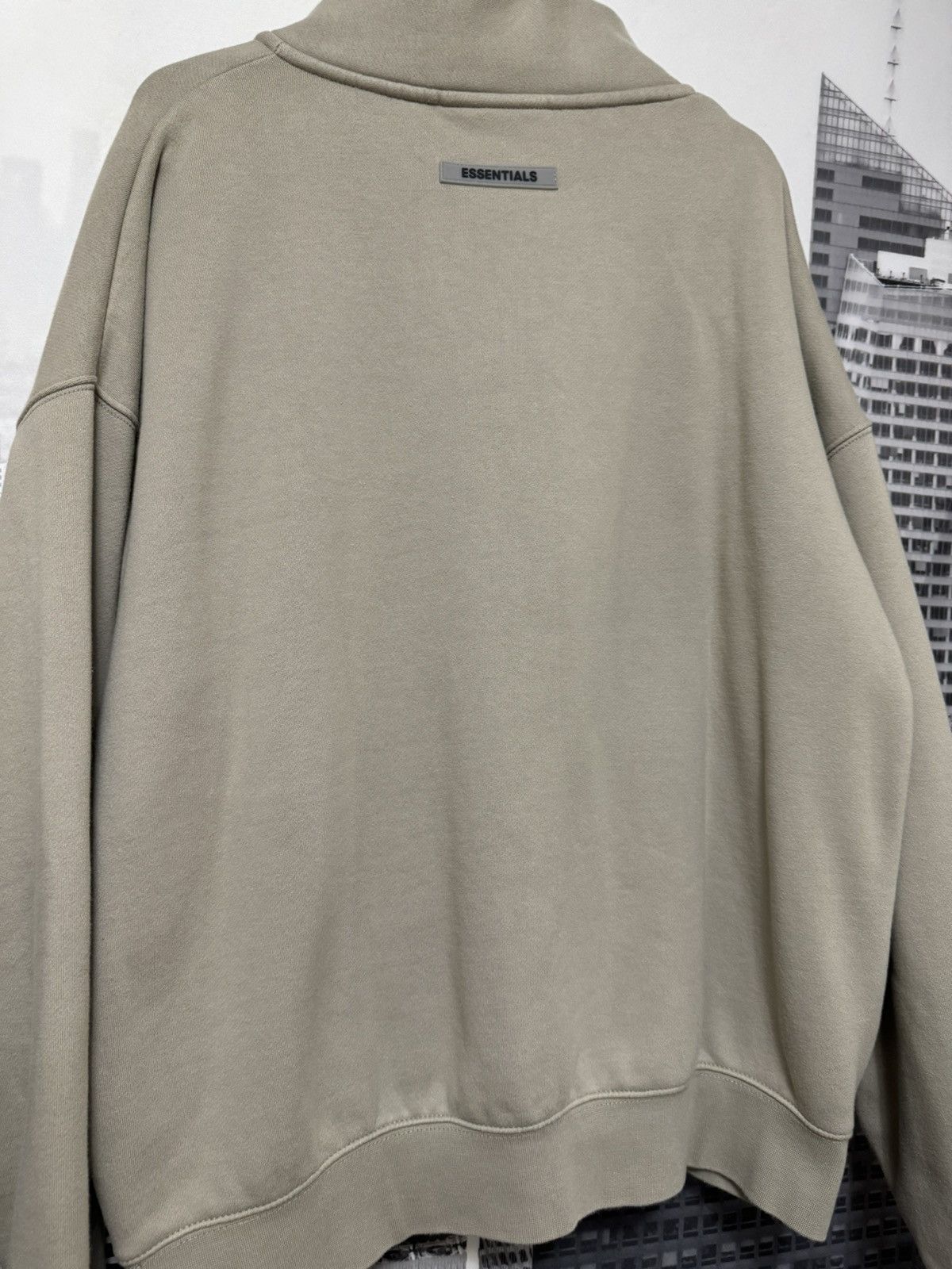 Fear of God 💥Fear of God Essentials Half Zip Pullover Olive SZ Small Size US S / EU 44-46 / 1 - 10 Thumbnail