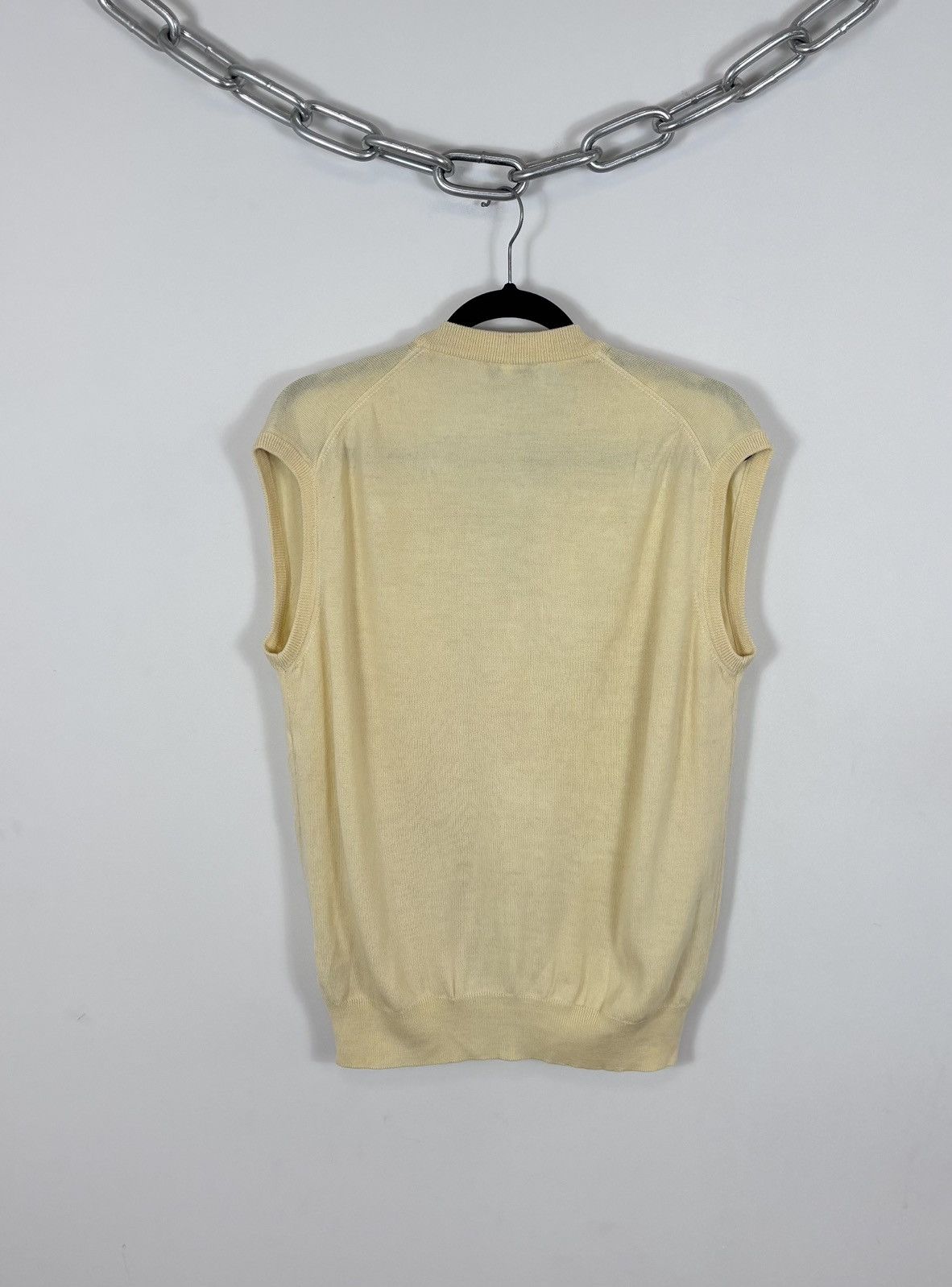 Pierre Cardin Vintage Pierre Cardin Men’s Yellow Wool Knit Vest Sweater Size US S / EU 44-46 / 1 - 14 Thumbnail