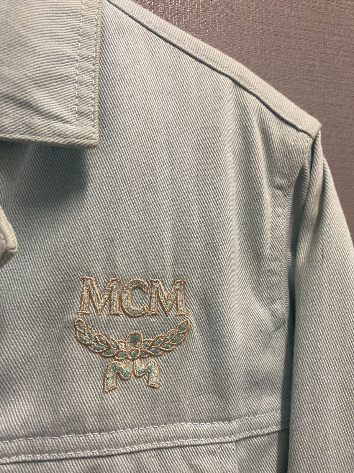 MCM Vintage MCM Legere Denim Jacket Size L / US 10 / IT 46 - 5 Thumbnail
