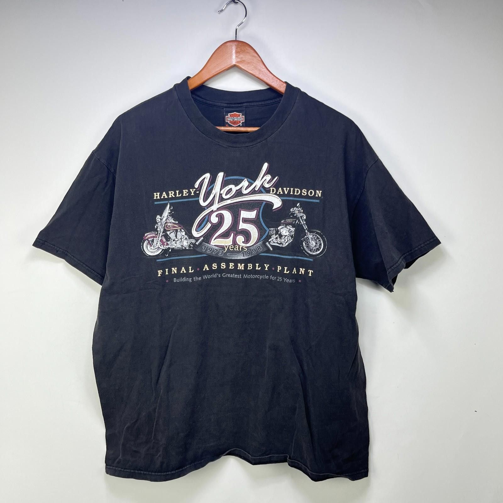 Harley Davidson Vintage Harley Davidson York 90s T Shirt XL Size US XL / EU 56 / 4 - 1 Thumbnail