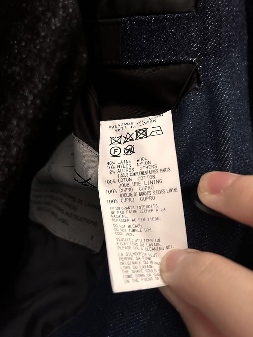 Yohji Yamamoto Yohji yamamoto pour homme 23aw flannel denim coat Size US S / EU 44-46 / 1 - 8 Thumbnail