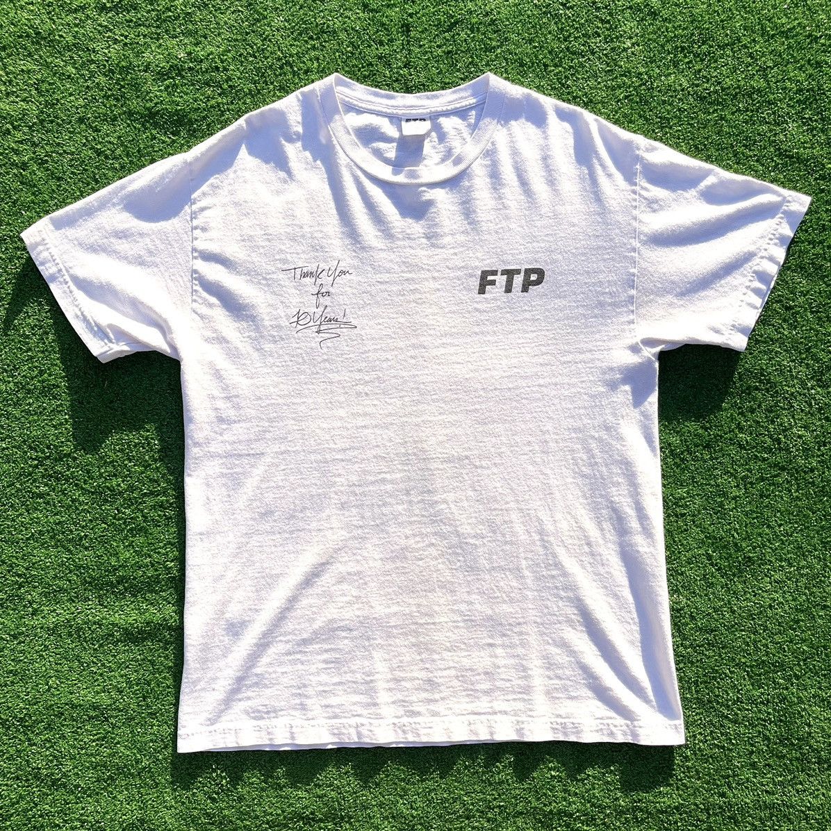 Fuck The Population FTP Logo 10 Year Anniversary Tee (White) | Grailed