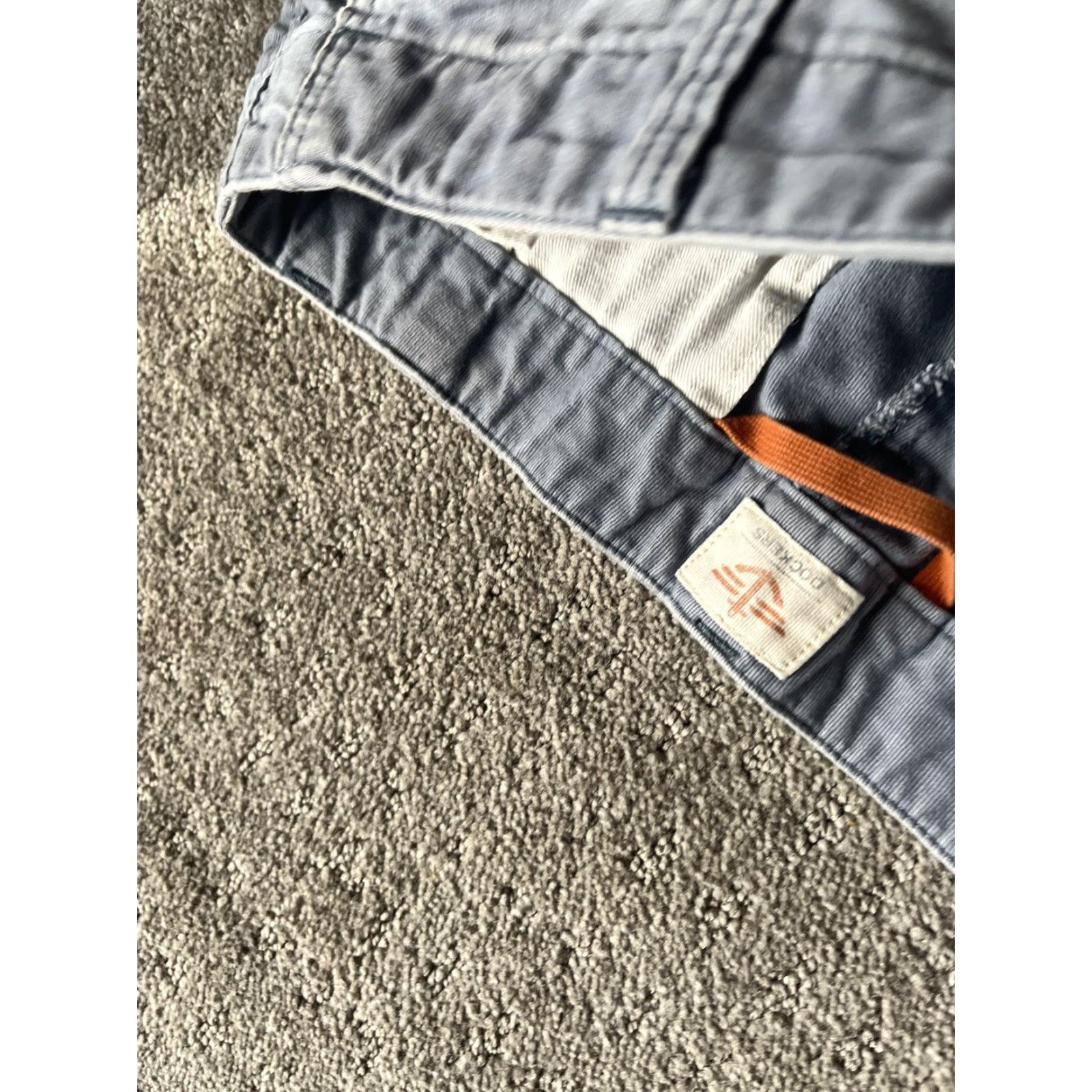 Dockers DOCKERS Classic Fit Chino Pants Mens Size 33x32 Gray Flat Front Regular Size US 33 - 6 Thumbnail