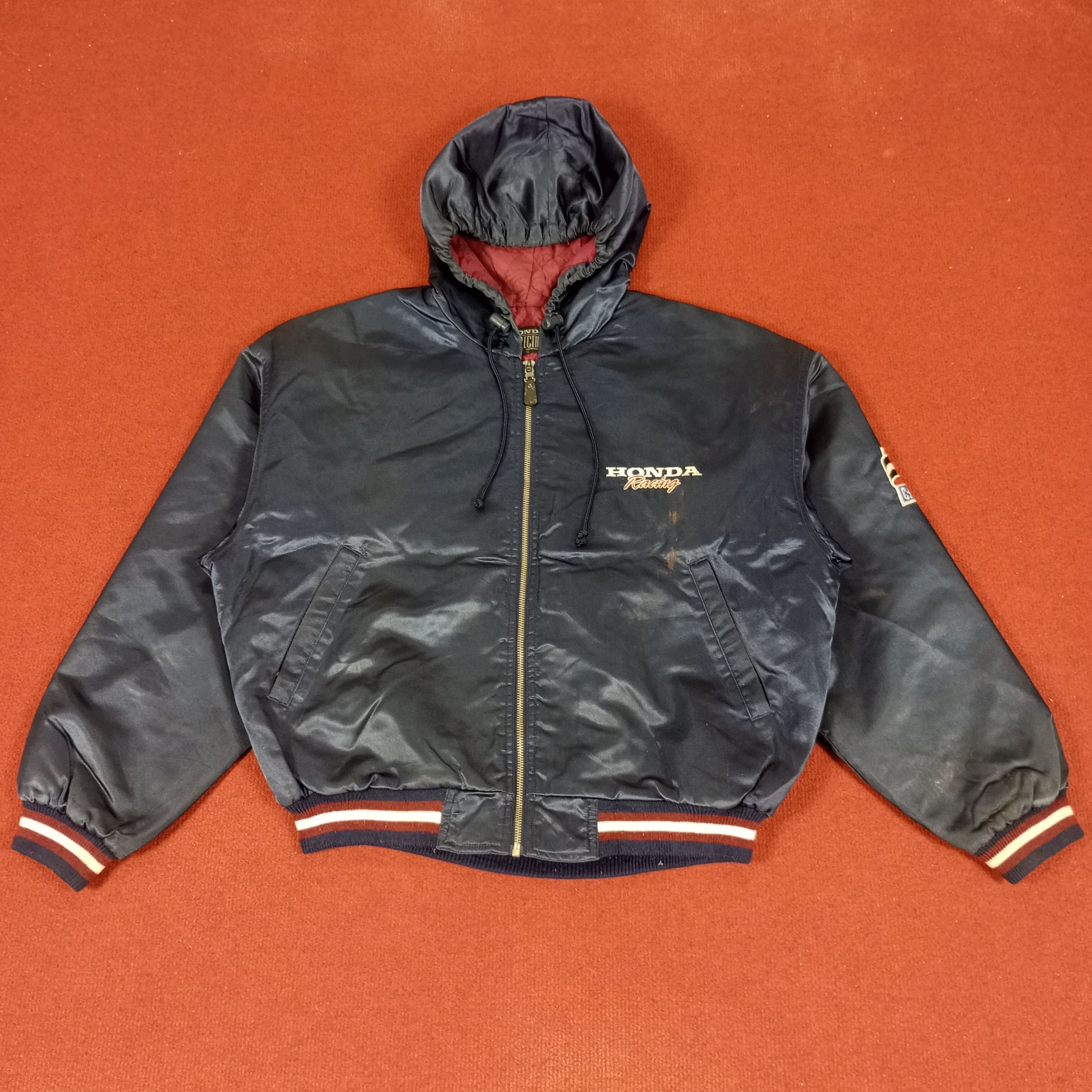 Honda × Vintage Honda Racing Motorsports Jacket With Hoodies Size US XL / EU 56 / 4 - 3 Thumbnail