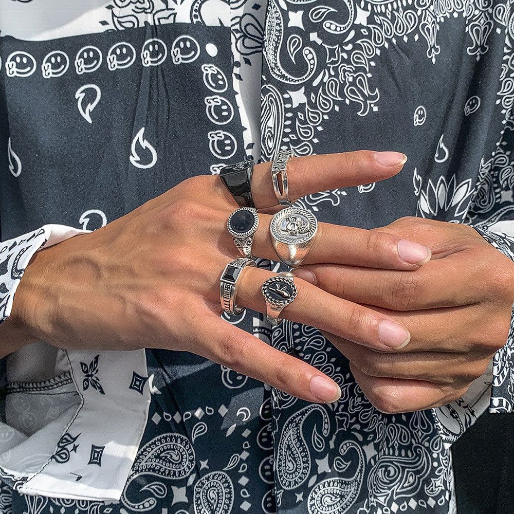 Jewelry New Trend Jewelry Rings Open Size Chrome Ring (Size 7-13) Size ONE SIZE - 4 Thumbnail