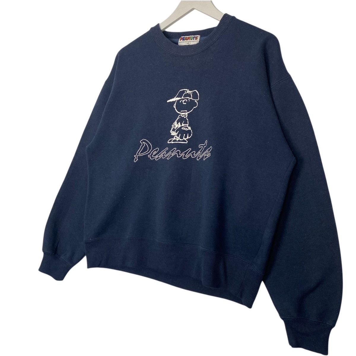 Vintage Vintage Peanuts Printed Crewneck Sweatshirt Blue Size US M / EU 48-50 / 2 - 2 Thumbnail
