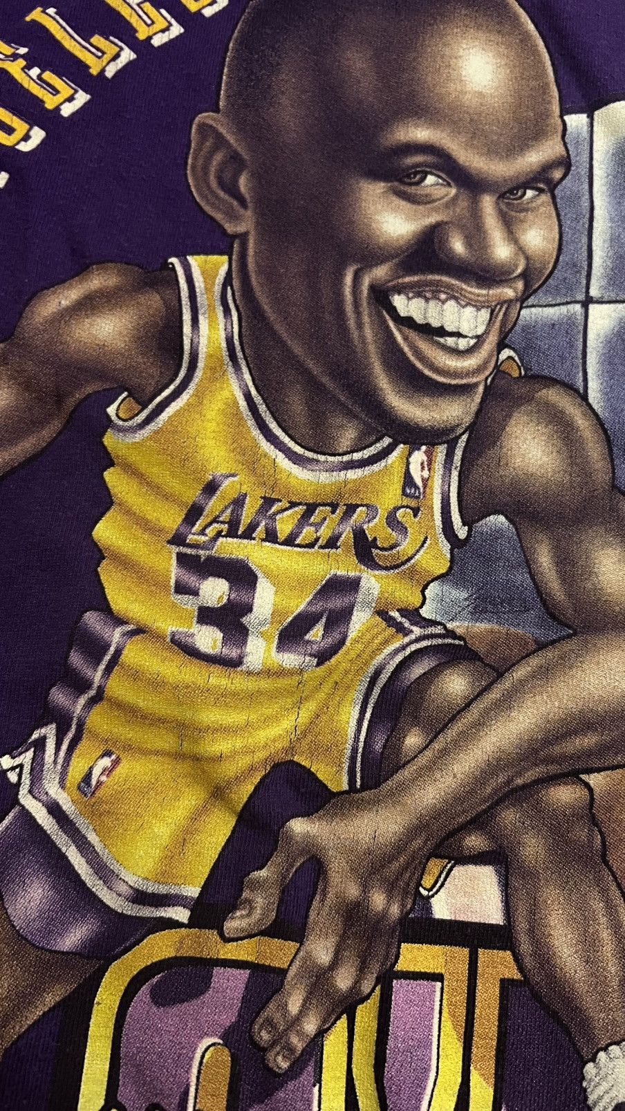 NBA × Pro Player VTG 90’s Los Angeles Lakers Shaquille O’Neal pro player tee Size US L / EU 52-54 / 3 - 4 Thumbnail