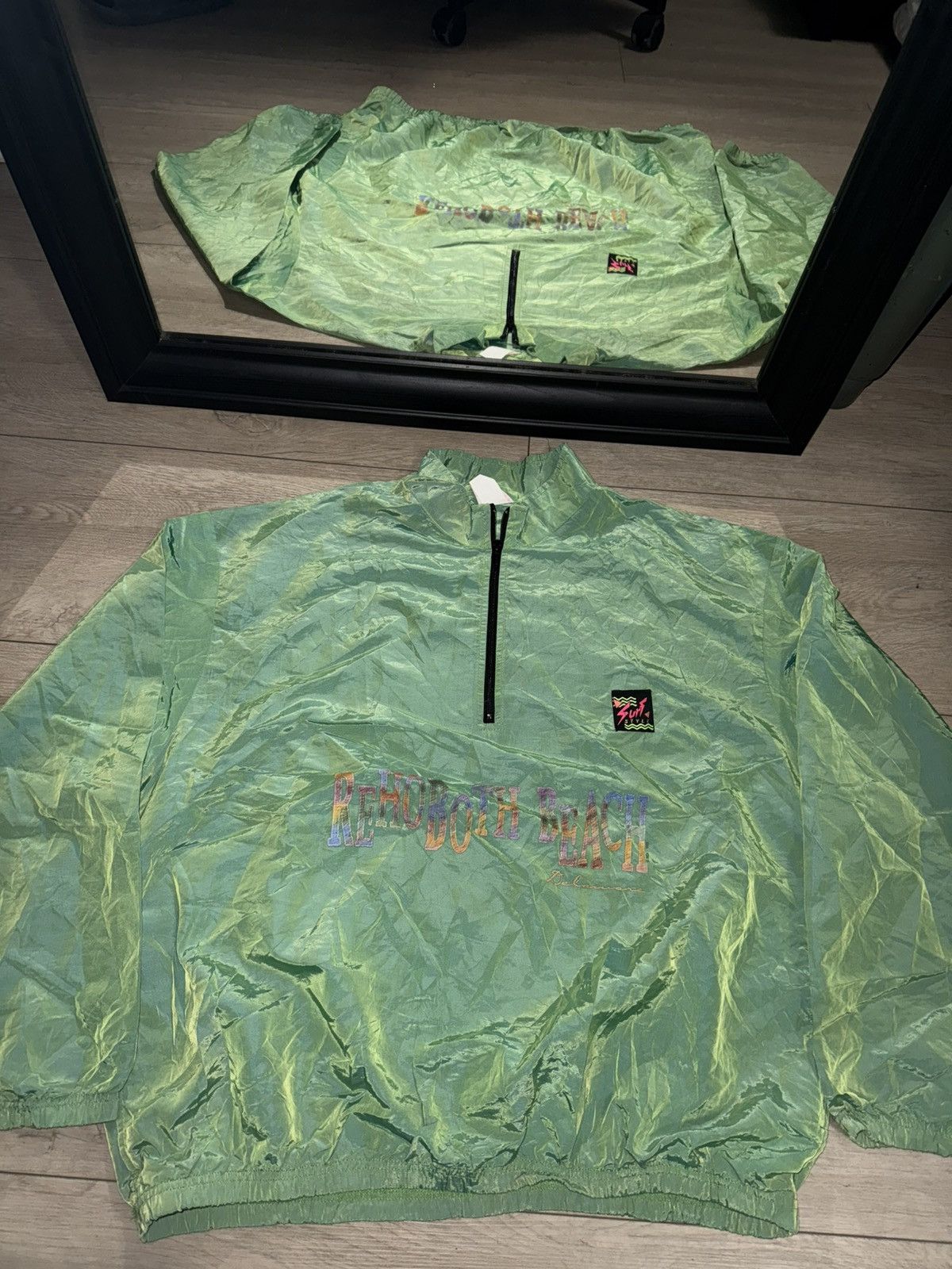 Sun Surf Rare Vintage 1990s Surf Style Chameleon Windbreaker Rehoboth Size US L / EU 52-54 / 3 - 1 Thumbnail