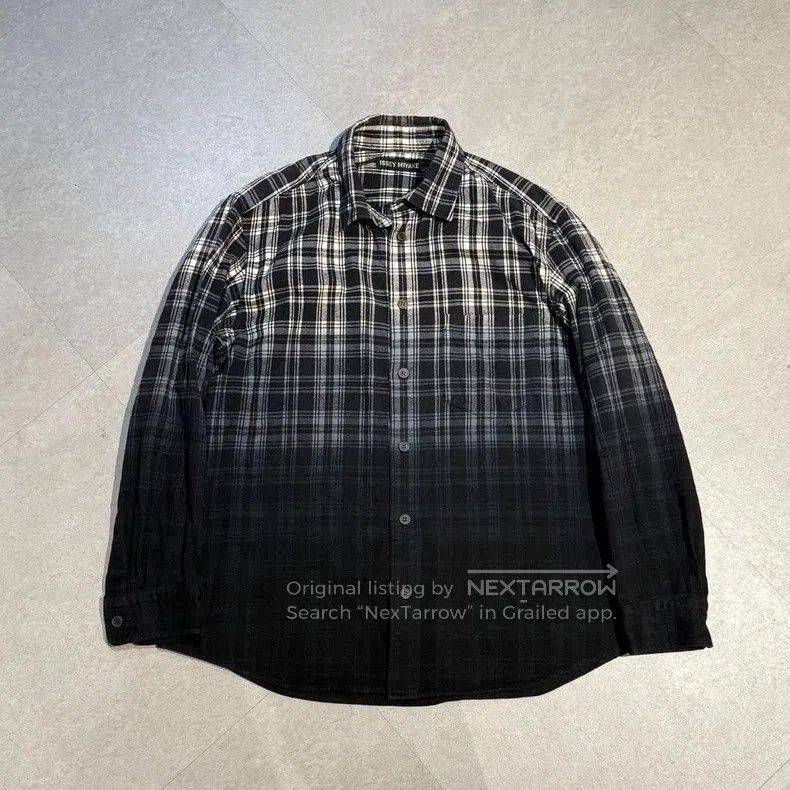 Issey Miyake ISSEY MIYAKE 2013SS Plaid Gradient Shirt . Size US M / EU 48-50 / 2 - 1 Thumbnail