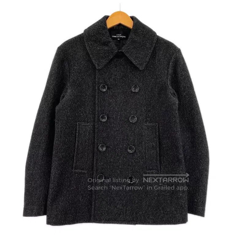 Comme des Garcons Comme des Garcons Black and Grey Navy Coat Size M / US 6-8 / IT 42-44 - 1 Thumbnail