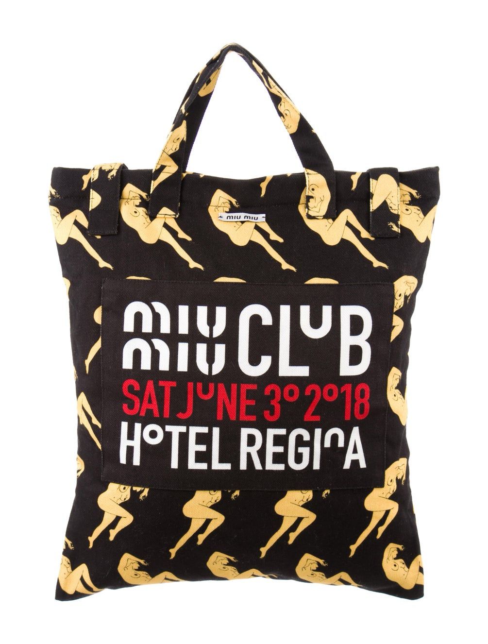 Miu Miu o1B3y1r0426 Size:OS / Tessuto Printed Shopper Bag Multicolor Size ONE SIZE - 1 Thumbnail