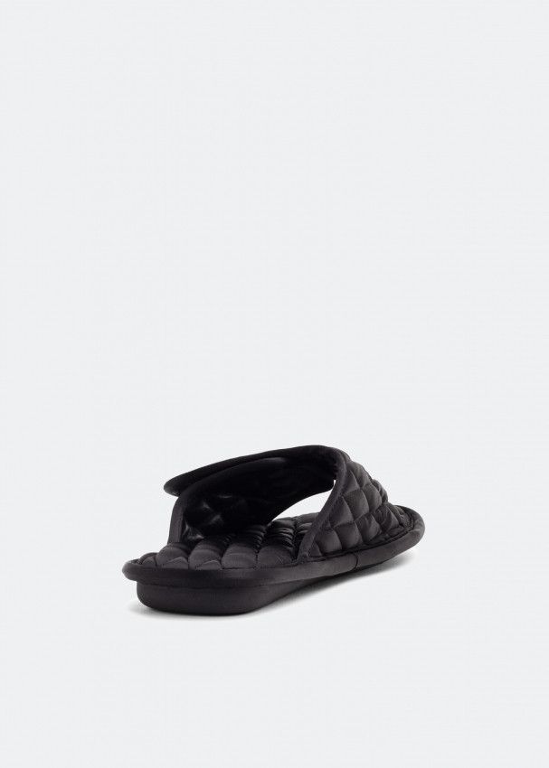 Balenciaga o1bcso1str1224 Home Slide Sandals in Black Size US 8 / EU 41 - 2 Thumbnail