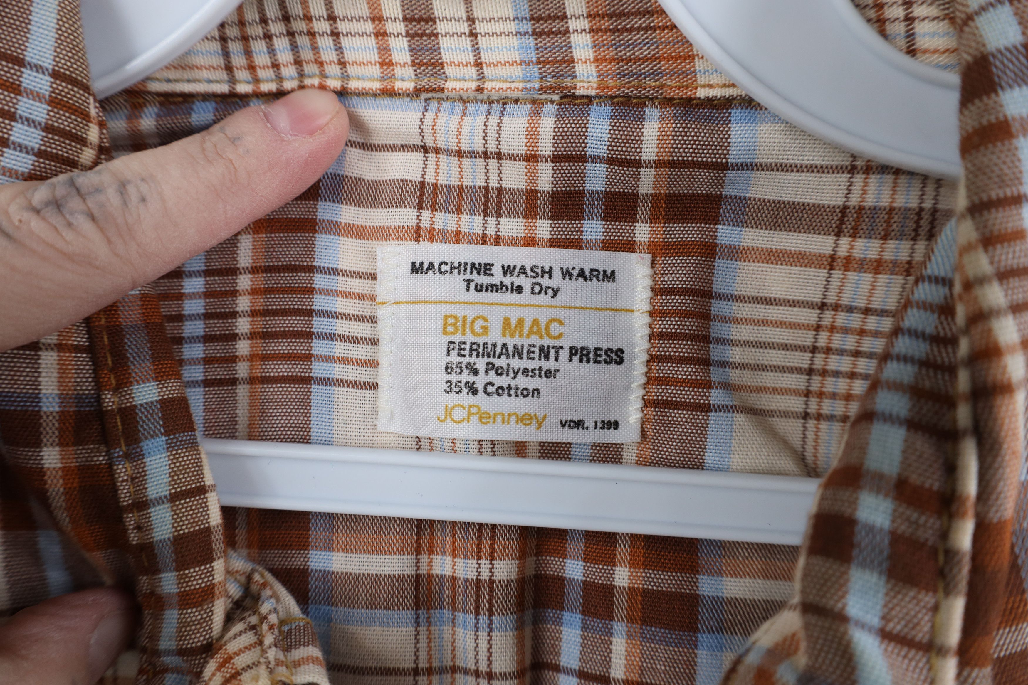 Vintage Vintage 60s 70s Big Mac Peal Snap Button Shirt Plaid USA Size US M / EU 48-50 / 2 - 7 Thumbnail