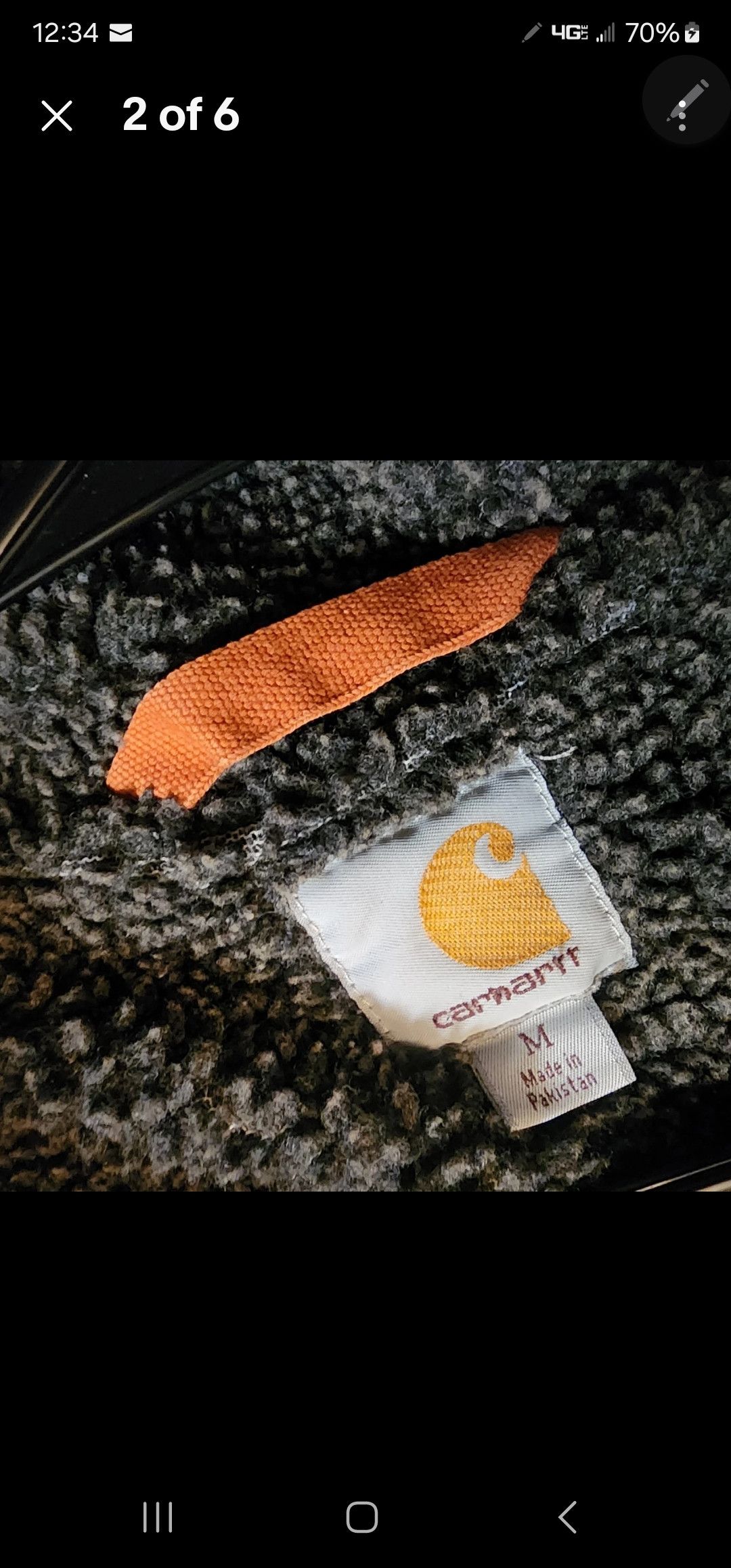 Carhartt Carhartt Sherpa Lined Heavyweight Hoody Mens Med Orange Size US M / EU 48-50 / 2 - 2 Thumbnail