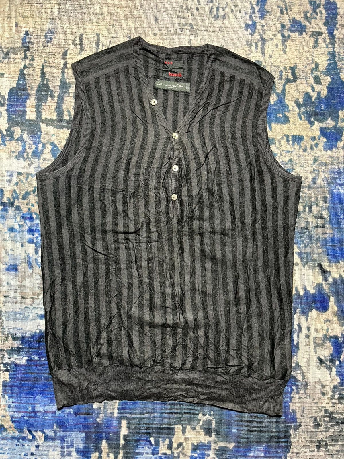 Beams Plus 💥Beams X Bsearch Knitted Vest Japan Size US L / EU 52-54 / 3 - 1 Thumbnail