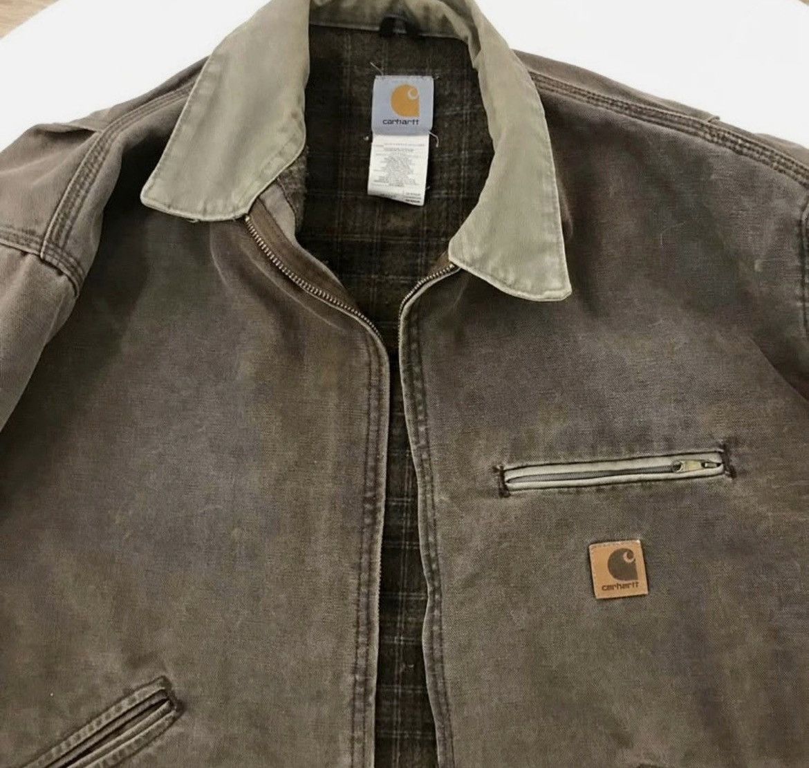 Carhartt Vintage Carhartt Detroit J97 Blanket Lined Size 46L - 5 Thumbnail
