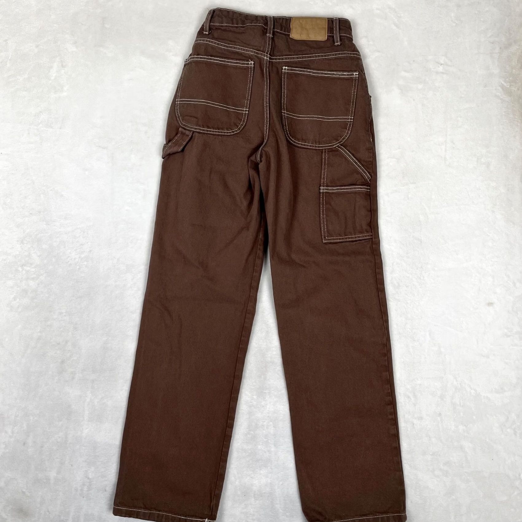 Cotton On Cotton On Carpenter Jeans Womens 2 Brown Relaxed Straight Workwear Denim Jeans Size 26" / US 2 / IT 38 - 6 Thumbnail